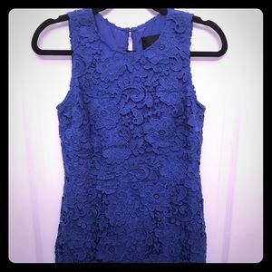 J. Crew blue lace dress